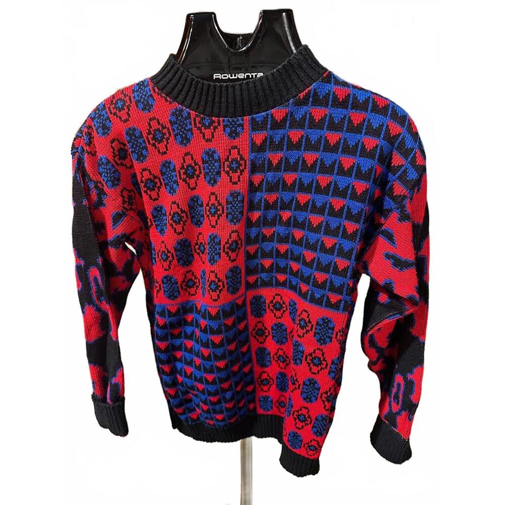 Vintage Brunny 80s Crewneck Knit Sweater M/L Usa